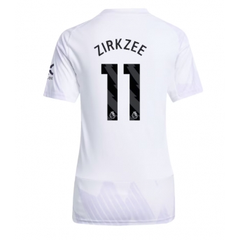 Billige Fotballdrakt Manchester United Joshua Zirkzee #11 Replika Bortedrakt Dame 2025-26 Kortermet